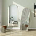 thumbnail image 1 of Zunmos 64"x21" Arched Full-Length Mirror with Stand or Wall, Gold Aluminum Frame for Bedroom or Livingroom, 1 of 7
