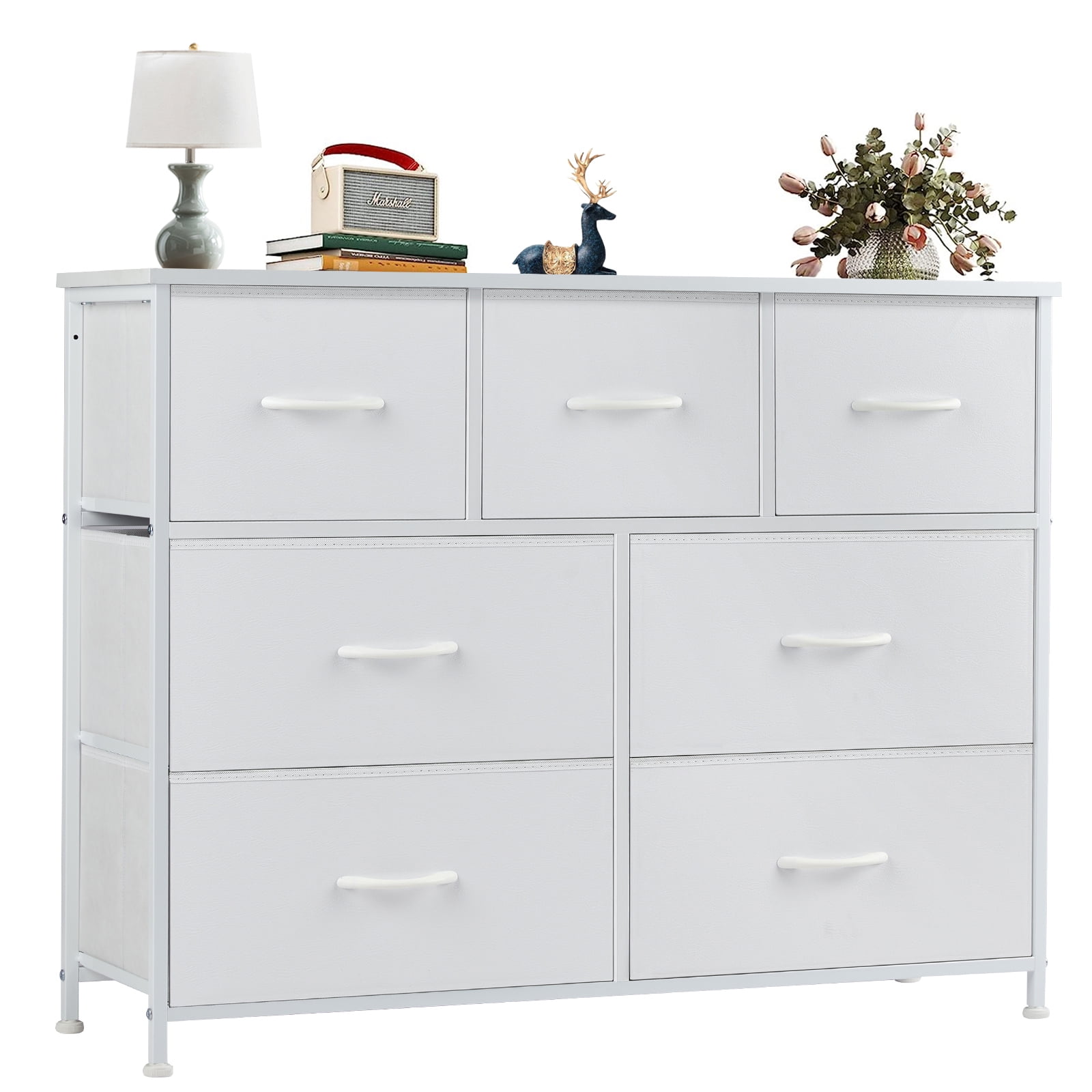 CONCETTA 7 Drawer Dresser for Bedroom - GIANNA 7 Drawer Dresser For Bedroom Tall Chest Organizer With Fabric Bins Steel Frame White D4745b43 72f7 4bf0 Ba09 4a41c118b51f.4f8086df319cd91b1c5542d094d02773