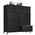 thumbnail image 1 of JOINSUN Chest of Dressers with 9 Fabric Drawers, Drawer Cabinet, Organization Furniture for Kitchen, Office, Hallway, Black, 1 of 5