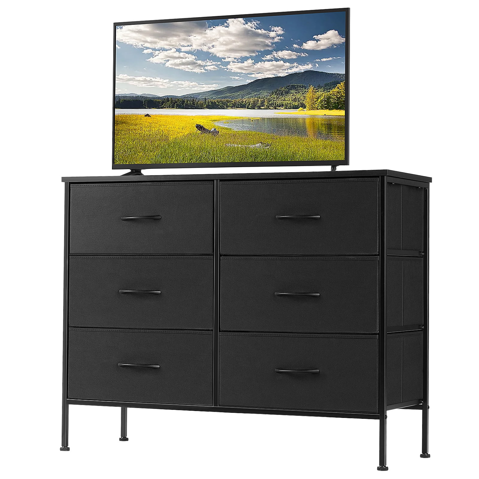 Gianna Dresser with 6 Fabric Drawers - GIANNA Dresser For Bedroom Chest Of Dresser With 6 Fabric Drawers Storage Organizers Units Nightstand Black 5d287839 Ad0b 4c07 Bc03 5c7d2fcd52b5.73ff3d394fe4bd505dba76ea73b16473