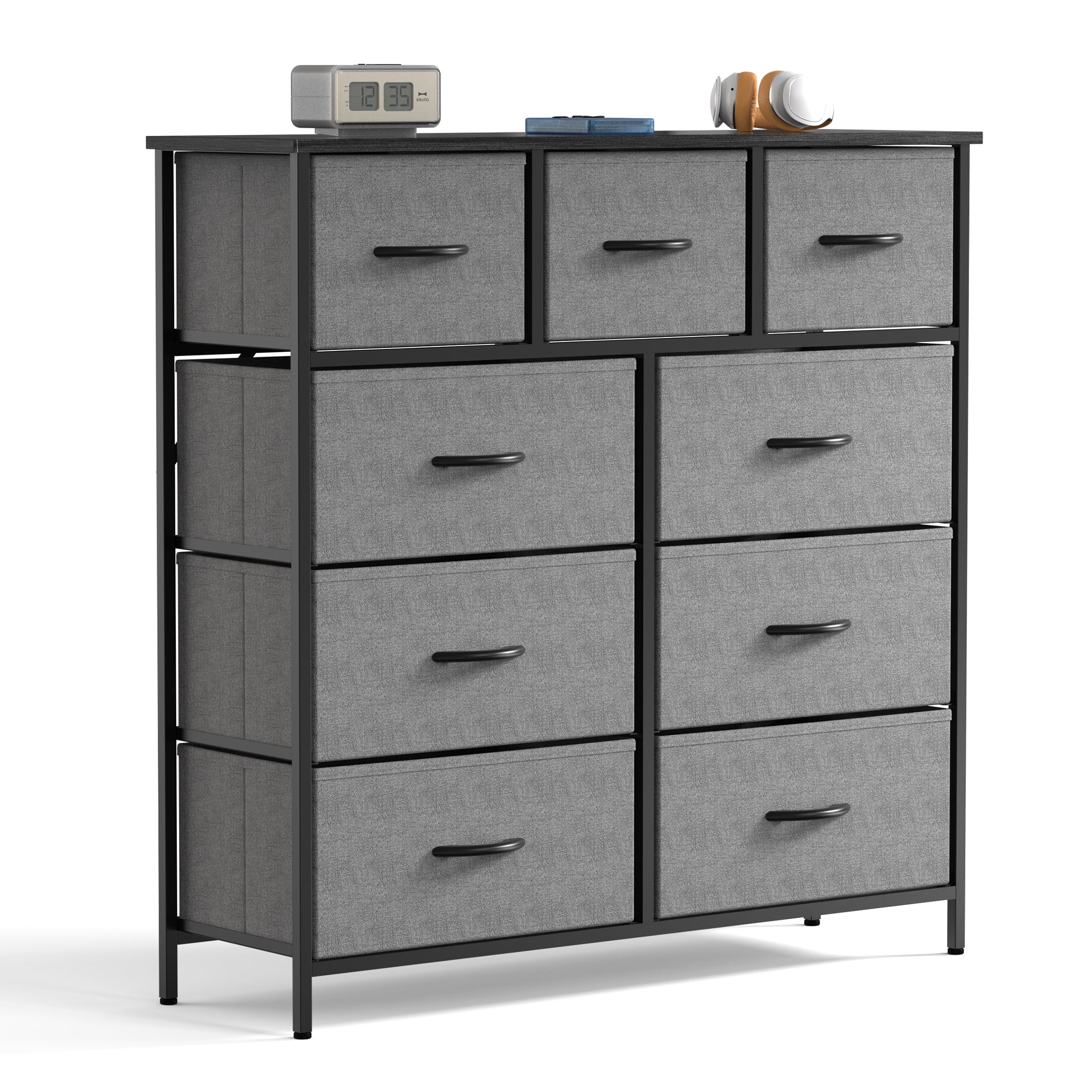 GIANNA Dresser with 9 Drawers for Bedroom, Closet, Entryway, Nursery