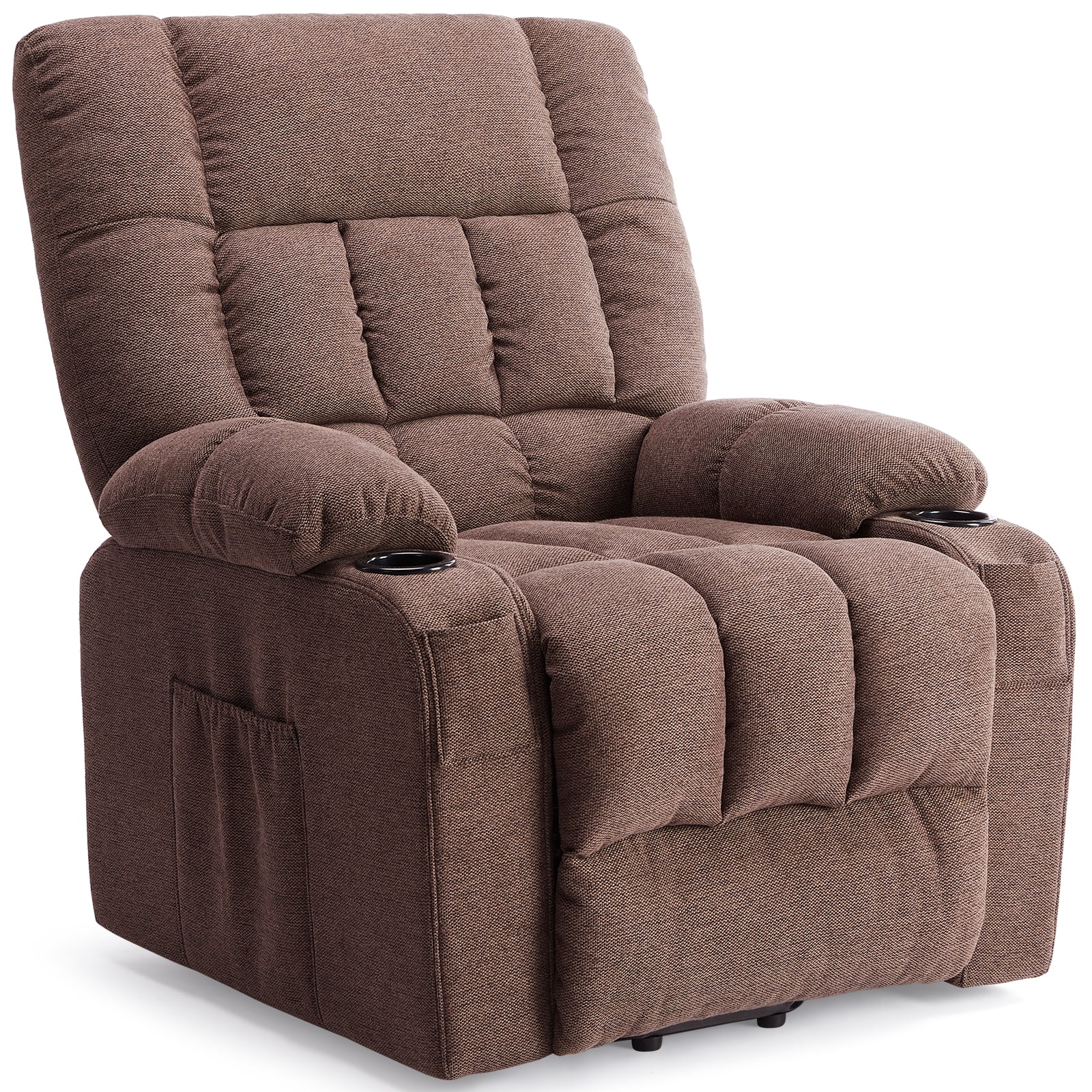 GIANNA Lift Recliner Chair for Elderly, With Massage and Heating, Lumbar Support, Remote Control, Brown