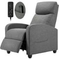 thumbnail image 1 of Gianna Massage Recline Chair with Padded Seat and Massage Backrest, Grey, 1 of 5