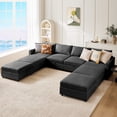 thumbnail image 1 of GIANNA Modular Sectional Sofa, 8 Seat Sofa Set with Storage for Living Room, U-Shaped Modern Sofa Sleeper, Comfy Sofa Couch with Extra Deep Seats for Lounge, 1 of 8