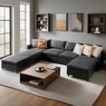 thumbnail image 1 of Gianna Modular Sectional Sofa Set with Storage, 7 Seat U-Shaped Modern Comfy Sleeper Couch, 1 of 8