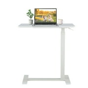 JIOABL Overbed Bedside Table With Wheels, Adjustable Home Bed Table, Rolling Laptop Table, Mobile Standing Desk