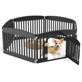 thumbnail image 1 of CONCETTA Plastic Dog Playpen 24 Inch, 6-Panel Pet Fence for Small Dog, Black, 1 of 8