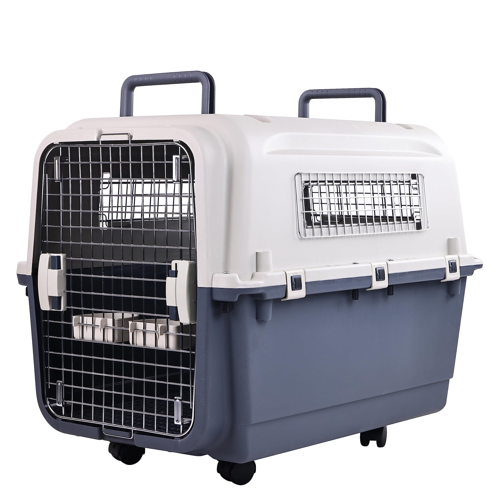 CANIN 16kg 激安 GIANNA Plastic Kennels Pet Carrier Rolling Plastic Airline