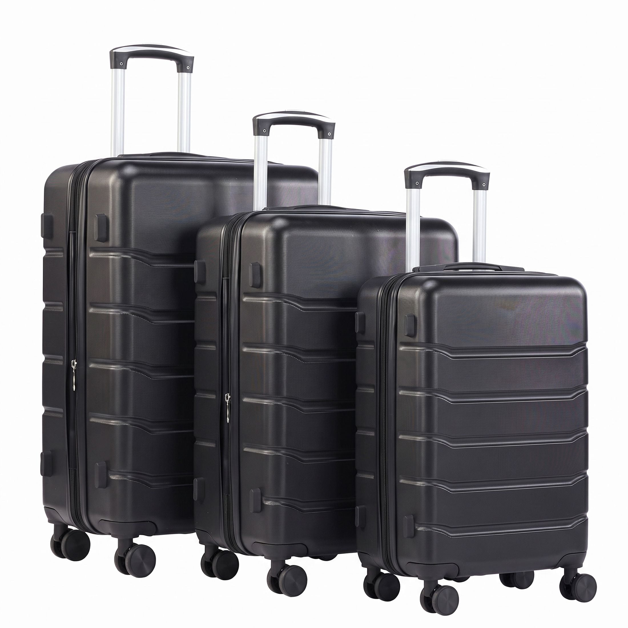 GIANNA Set of 3 Hardside Luggage, Expandable Rolling Luggage with