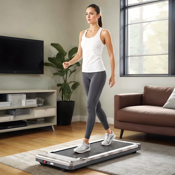 GIANNA Treadmill with LED Display – Adjustable Speed, 1.75HP Motor, 198 lbs Capacity for Home Use