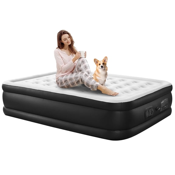 CONCETTA Twin Air Mattress, 18 Inches Adjustable with Built-in High Capacity Pump