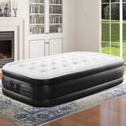CONCETTA Twin Size 18 Air Mattress, Inflatable Bed with Built-in Pump, Quick Setup & Comfortable Support for Home and Travel