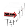thumbnail image 1 of GIANT RIGHT OPEN ARROW 5 Pack Of 12" x 16" Yard Sign & Stake | Advertise Your Business | Stake Included Image On Both Sides | Made in The USA, 1 of 3