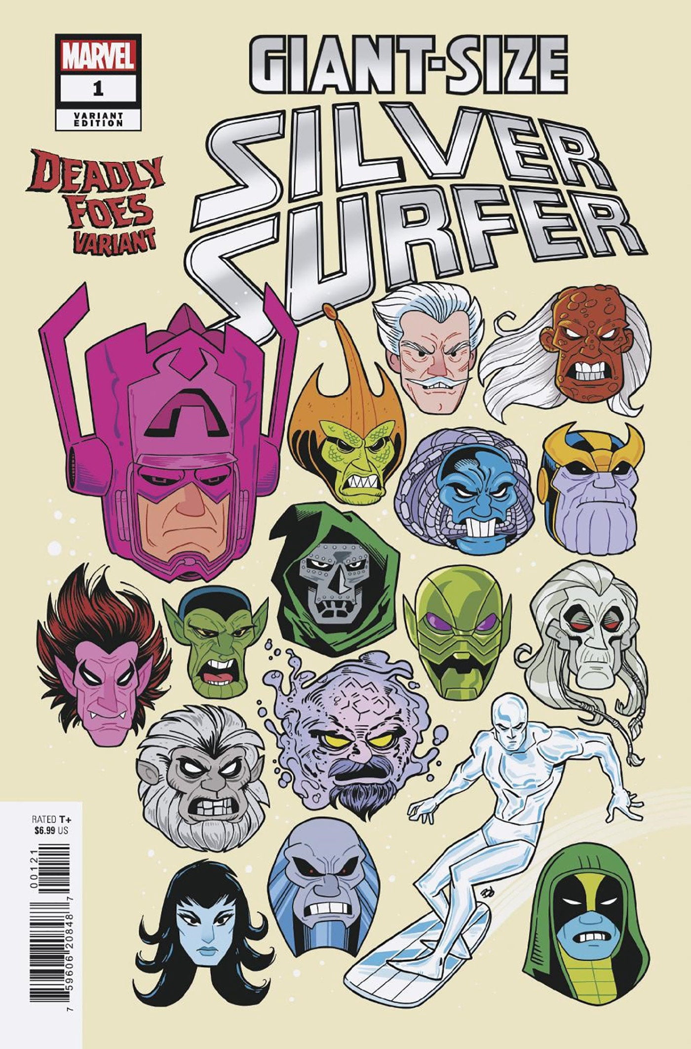 GIANTSIZE SILVER SURFER 1 DAVE BARDIN DEADLY FOES VARIANT
