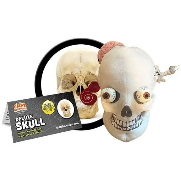 GIANTmicrobes Plush - Deluxe Skull with Minis (Brain, ear, brain cell & eyes)