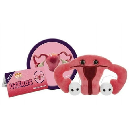 GIANTmicrobes Uterus Plush - Adorable Educational Gift, Detachable Eggs, Get Well Gift, OBGYN, Surgery Gift, Hysterectomy, Ovaries, Gynecologist Education, Endometriosis, Fertility Gift