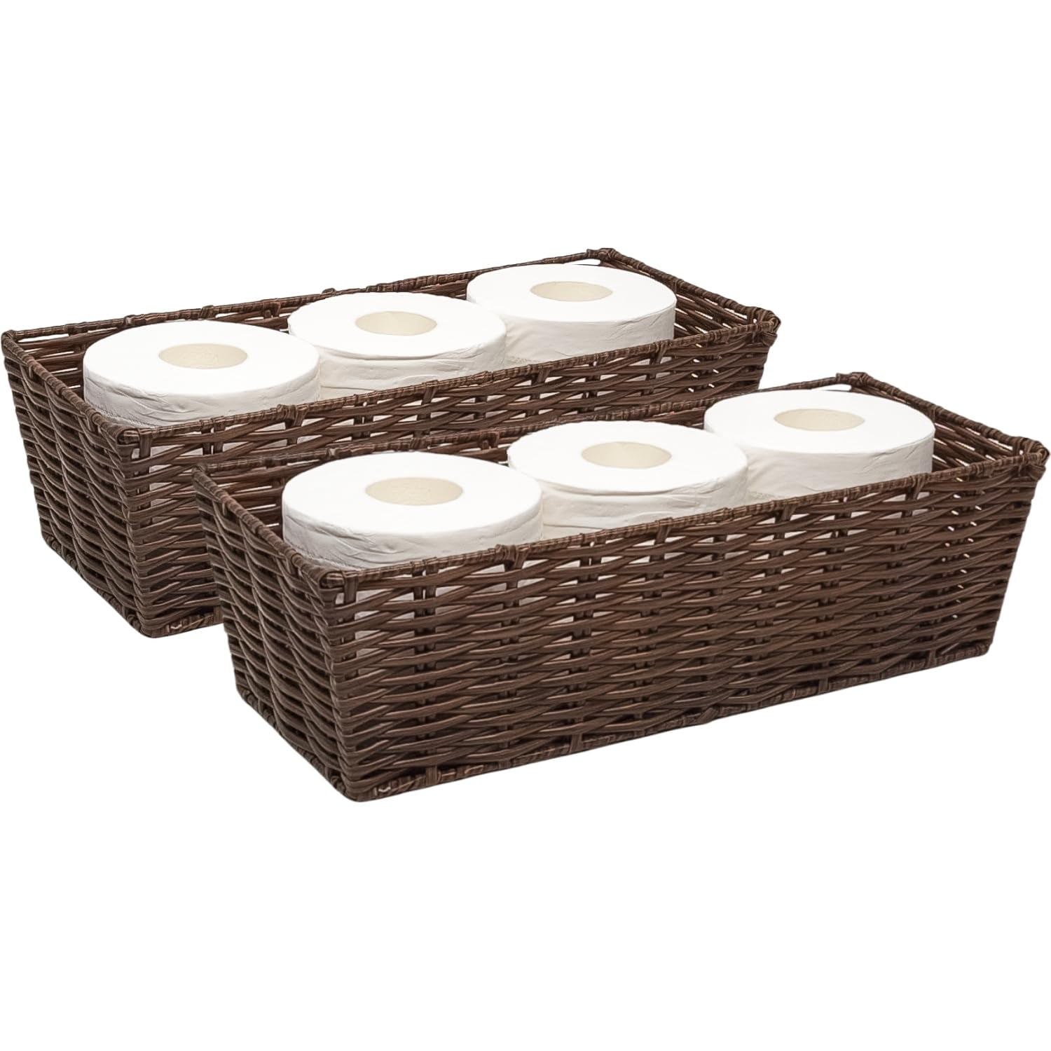 The Bathroom Bin Basket - Natural Brown main image 0