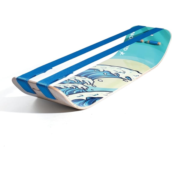 GIBBON SlackBoard Plus Balance Trainer for All Ages - Waves