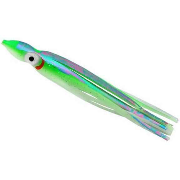 GIBBS Delta Tackle 4.5-Inch Green Squid Bait Lures 5-Pack