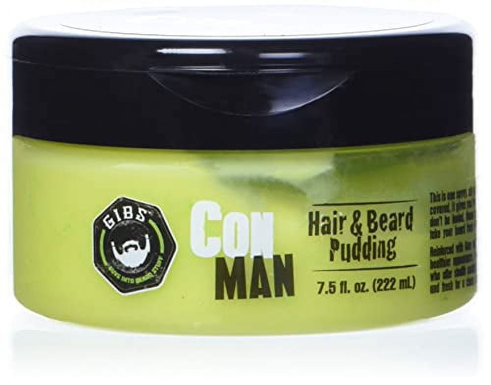 GIBS Con Man Hair & Beard Pudding LeaveIn Conditioner, Curl Definer