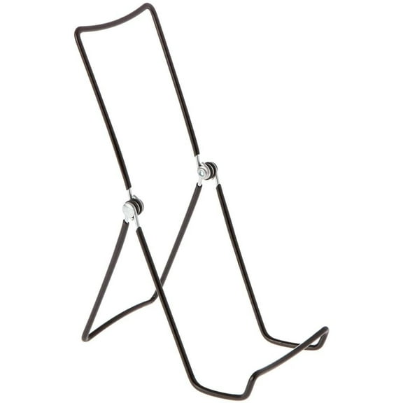 GIBSON HOLDERS 6ACB Adjustable Wire Display Easels, 3.75" W x 8" H w/ 2.25" Display Ledge, Black, Pack of 3