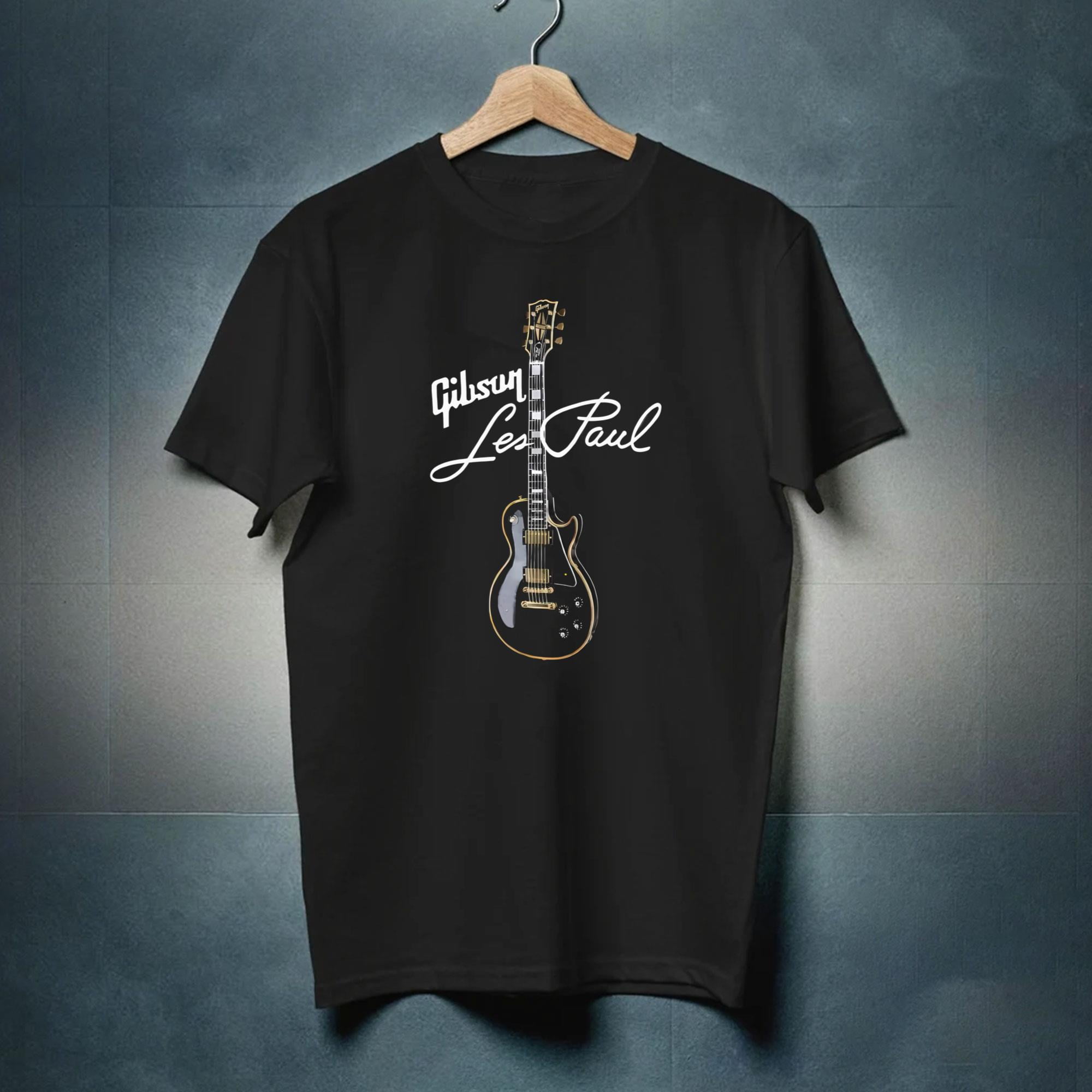 GIBSON Les Paul Logo T-Shirt Made in USA Size S to 5XL-TH37517