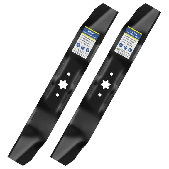 GICOOL 942-0610A Mower Mulching Blades (2 Pack) for 38" Deck MTD, Cub Cadet, Troy-Bilt, Bolens - Replaces 742-0610, 742-0610A, 942-0610 - Fits Huskee LT3800 & Murray