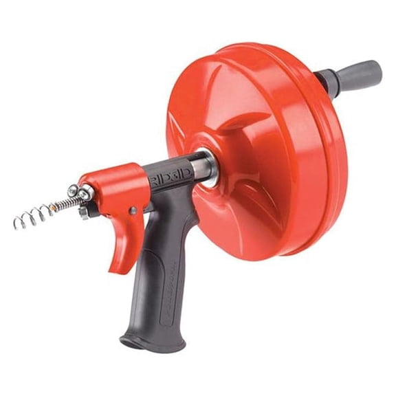 GIDDS-813340 41408 Power Spin with AUTOFEED, Maxcore Drain Cleaner Cable, and Bulb Drain Auger to Remove Drain Clogs