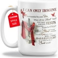 thumbnail image 1 of GIFAMI I Can Only Imagine Cardinal Mug, Inspiration Religious Coffee Mug for Men Women Christian God Jesus Lover, Jesus Religion Gifts (11oz. White Mug), 1 of 5