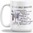 thumbnail image 1 of GIFAMI Purple I Can Only Imagine Mug, Inspiration Religious Coffee Mug for Men Women Christian God Jesus Lover, Jesus Religion Gifts (11oz. White Mug), 1 of 5