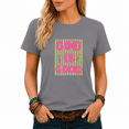 thumbnail image 1 of GIFFIMY Women's Bohemian Celestial Graphic V-Neck Short Sleeve T-Shirt Purple Standard Fit Everyday Top, 1 of 6