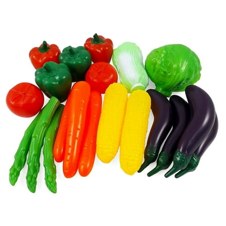 GIFT DEPOT® 20 Pieces Bag of Vegetables Pretend Life Sized Play Food Playset Toy