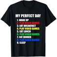 thumbnail image 1 of GIFT IDEA: The Perfect Gaming Day Suprise for Gamers T-ShirtMen and women, White Black T-shirt, size: Extra large S-823XL, 1 of 4
