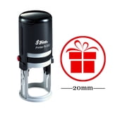 GIFT MARK Round Self Inking Kids Teacher Stamp Personalized Custom Shiny 20mm Mini Rubber Stamp
