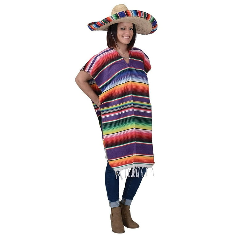 Mexican Poncho Costume Adult Mexican Poncho Costume Adult