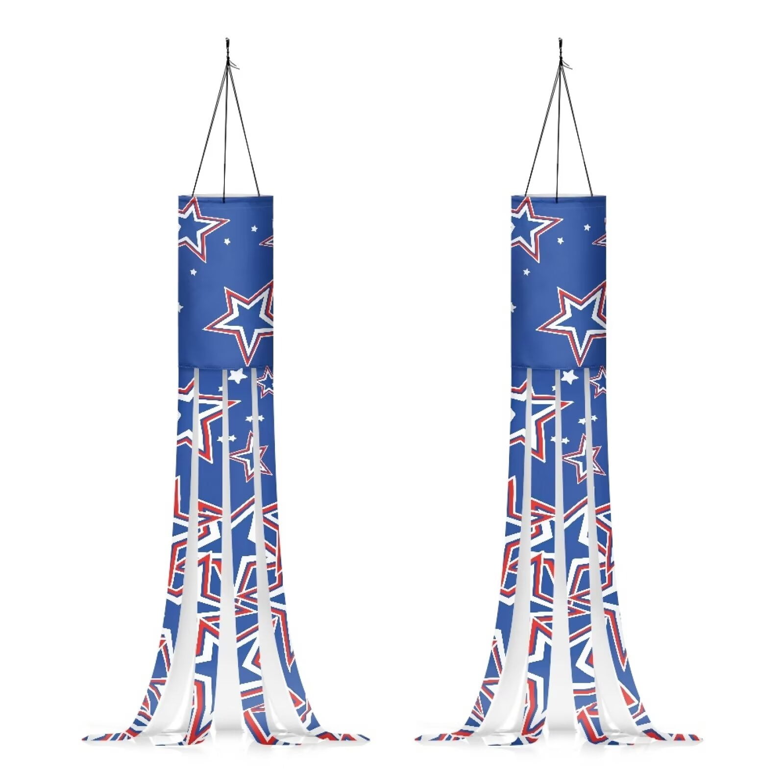 GIFTPUZZ 2 Pieces American Flag Star Outdoor Gardern Decorations 40Inch ...