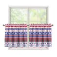 thumbnail image 1 of GIFTPUZZ Kitchen Half Window Curtain Xmas Deer Tree Snowflake Tier Curtains Privacy Protection for Cafe Farmhouse 2 Panels 24 Inch Length, 1 of 3
