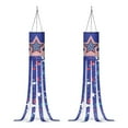 thumbnail image 1 of GIFTPUZZ US Flag Star Print 2 Pack Thanksgiving Hanging Window Windsock Festival Window Decorations Party Supplies, 1 of 9