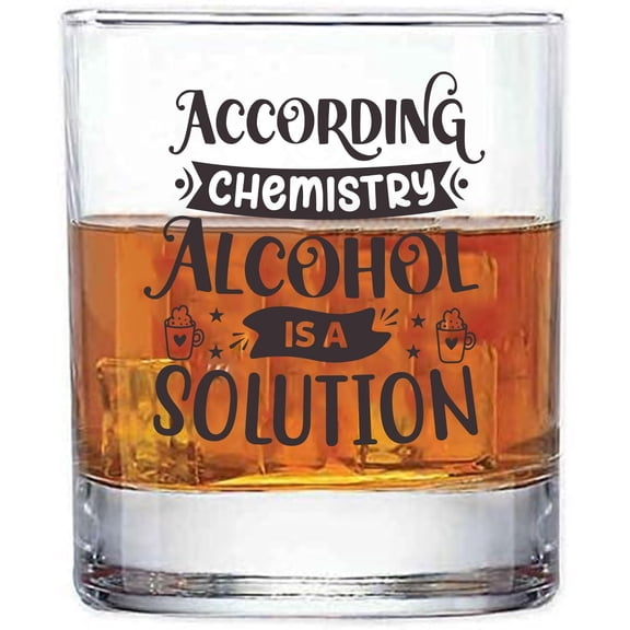 GIFTS INFINITY Alcohal Drinking Qoutes Funny Sayings Double 11oz Old Fashioned Glasses UV Printed. (D-1)
