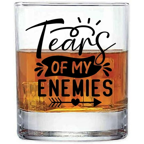 GIFTS INFINITY Alcohal Drinking Qoutes Funny Sayings Double 11oz Old Fashioned Glasses UV Printed. (D-26)