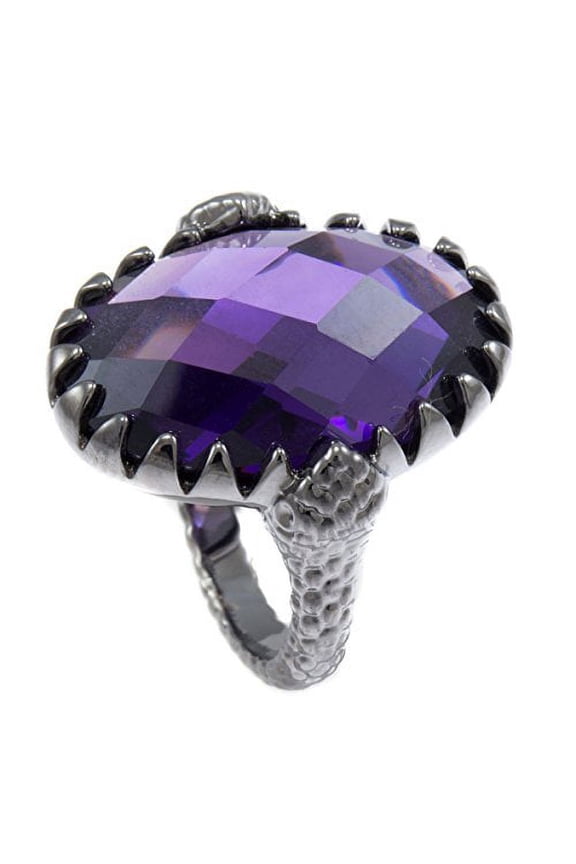 Lavender CZ Ladies Oval Cocktail Ring RL205 (6)