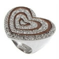 thumbnail image 1 of GIFTS INFINITY Reflection of Hearts Bling Iced CZ Stone Ladies Ring RL120 (7), 1 of 1