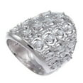 thumbnail image 1 of GIFTS INFINITY Rodium Plated Bling Iced CZ Ladies Cocktail Ring RL110 (8) -, 1 of 1