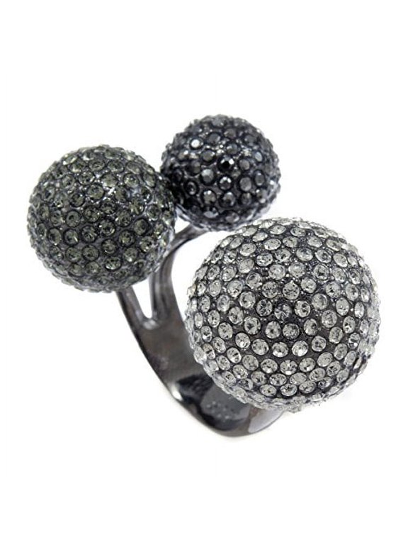 Rodium Plated Bling Iced Cocktail CZ Stone Ladies Ring RL161 (6)