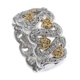 thumbnail image 1 of GIFTS INFINITY Rodium Plated Holding Hearts Fun Bling Iced CZ Stone Ladies Ring RL173 (8), 1 of 1