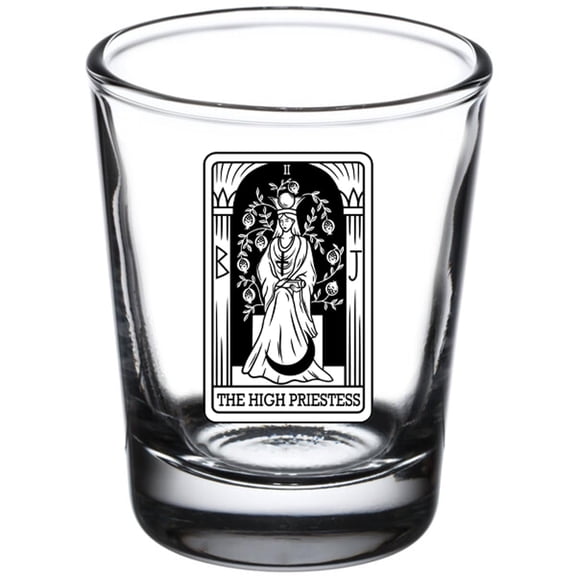 GIFTS INFINITY Tarot Card - 24 Major Arcana Cards Available 1.5oz Shot Glasses (The High Priestess)