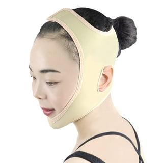 Chin Strap for Double Chin for Women，Reusable V Line Lifting Mask，Chin Up  Mask Face Lifting Belt Face Slimming Strap，Pink 
