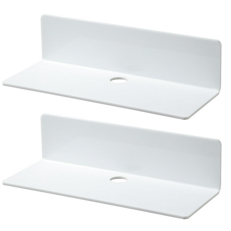 1/2Pcs Acrylic Self Adhesive Floating Wall Shelves Storage Display Shelf  Speaker
