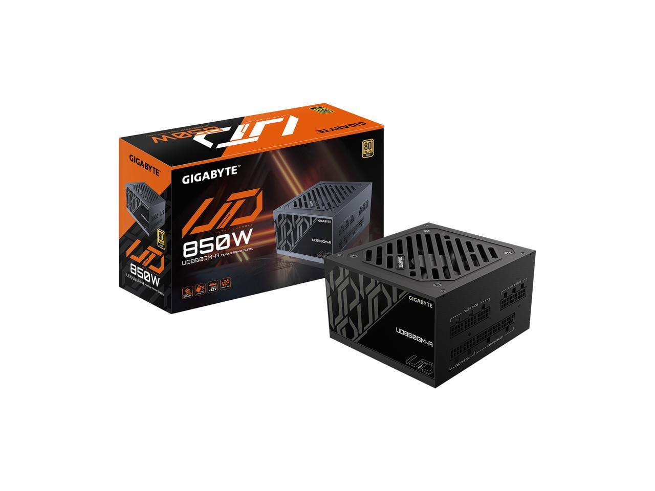 GIGABYTE 850W PSU - 80 Plus Gold Certified - Fully Modular Power Supply (GP-UD850GM-A)