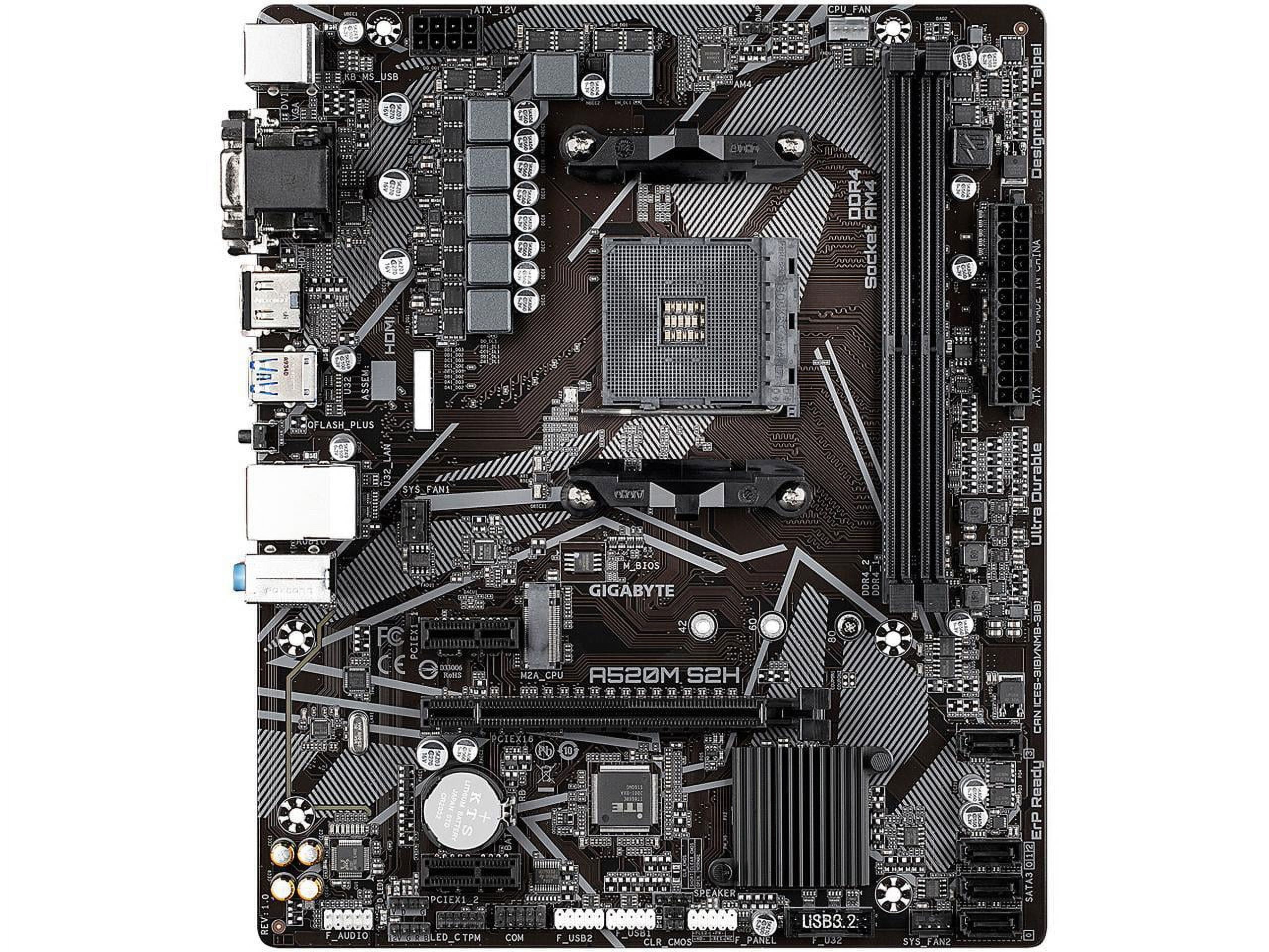 GIGABYTE　B550M S2H　AM4 GIGABYTE B550M S2H AM4 Micro ATX AMD Motherboard - Newegg.com